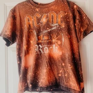 SOLD✰AC/DC BLEACH DYED T-SHIRT✰